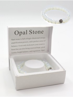 Opal Blessing Bead Bracelets with Gift Box. 